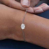 <tc>Solitaire Moissanite armband </tc>