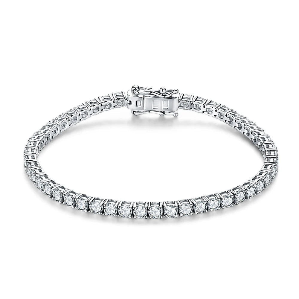 <tc>Moissanite Tennisarmband in 925 zilver </tc>