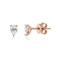 <tc>Peer Moissanite oorbellen  in 925 zilver </tc>