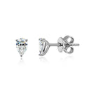 <tc>Peer Moissanite oorbellen  in 925 zilver </tc>
