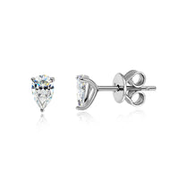 <tc>Peer Moissanite oorbellen  in 925 zilver </tc>