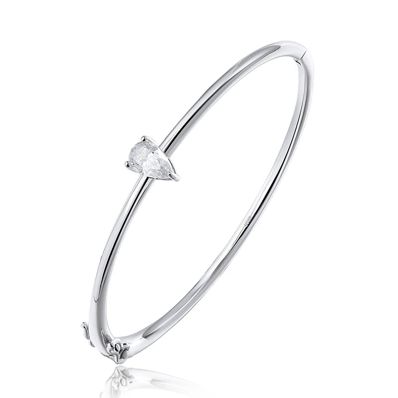 <tc>Pear Moissanite damesarmband, 925 sterling zilver</tc>