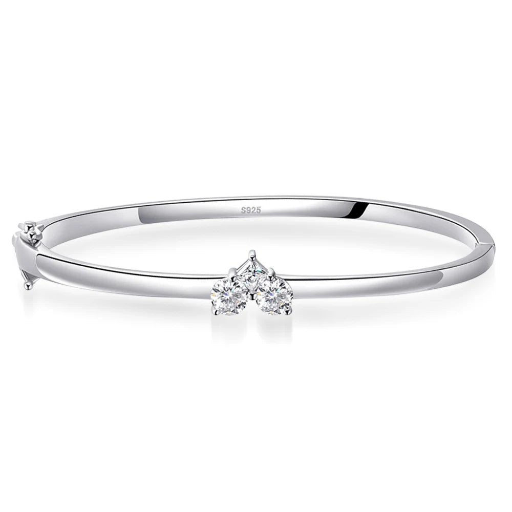 <tc>Elegante Moissanite damesarmband, 925 zilver </tc>