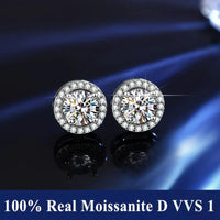 <tc>Moissaniet Oorknopjes in 925 Zilver</tc>